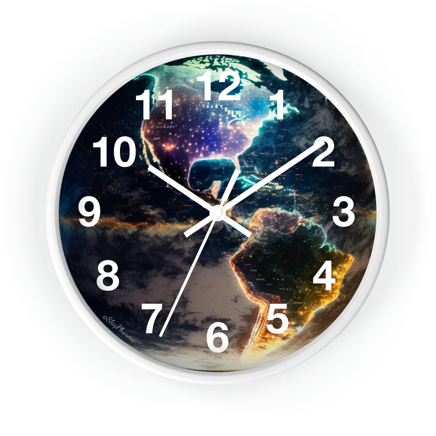 Late Night Glow Wall Clock w/ numbers