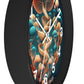 Infinite Mushroom DNA Wall Clock #2 w/ numbers