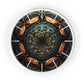 Geometric Congruence Masonic Wall Clock w/ lines
