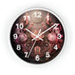 3D Flowers Wall Clock w/ numbers