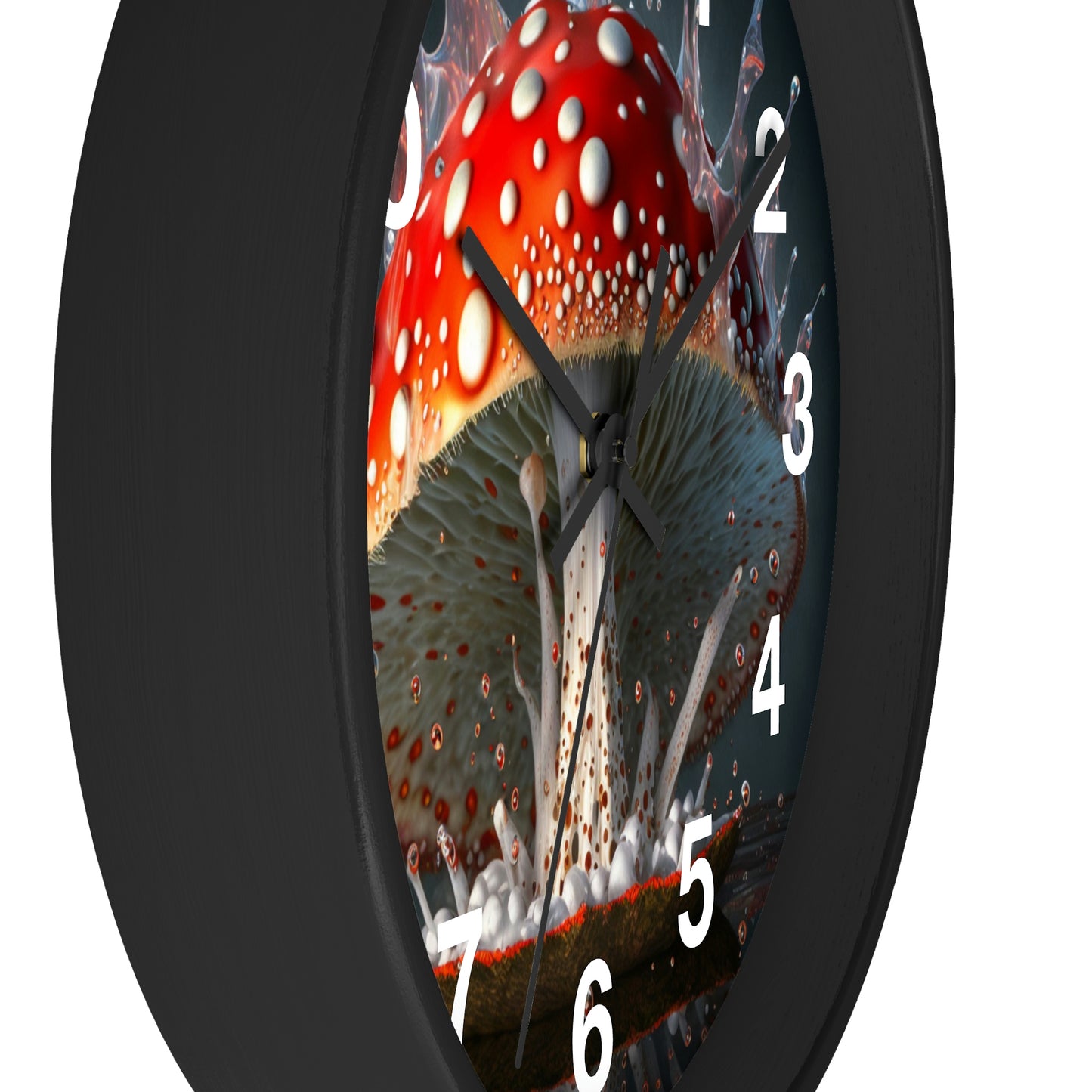 Amanita Dreams Wall Clock #3 w/ numbers