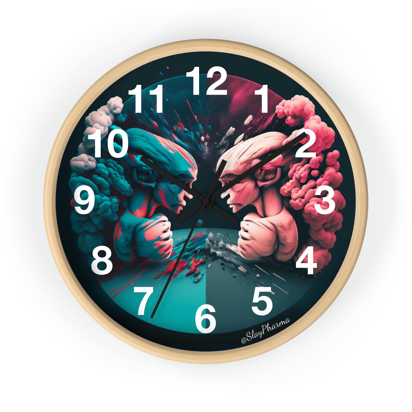 Duality Wall Clock #2 w/ numbers