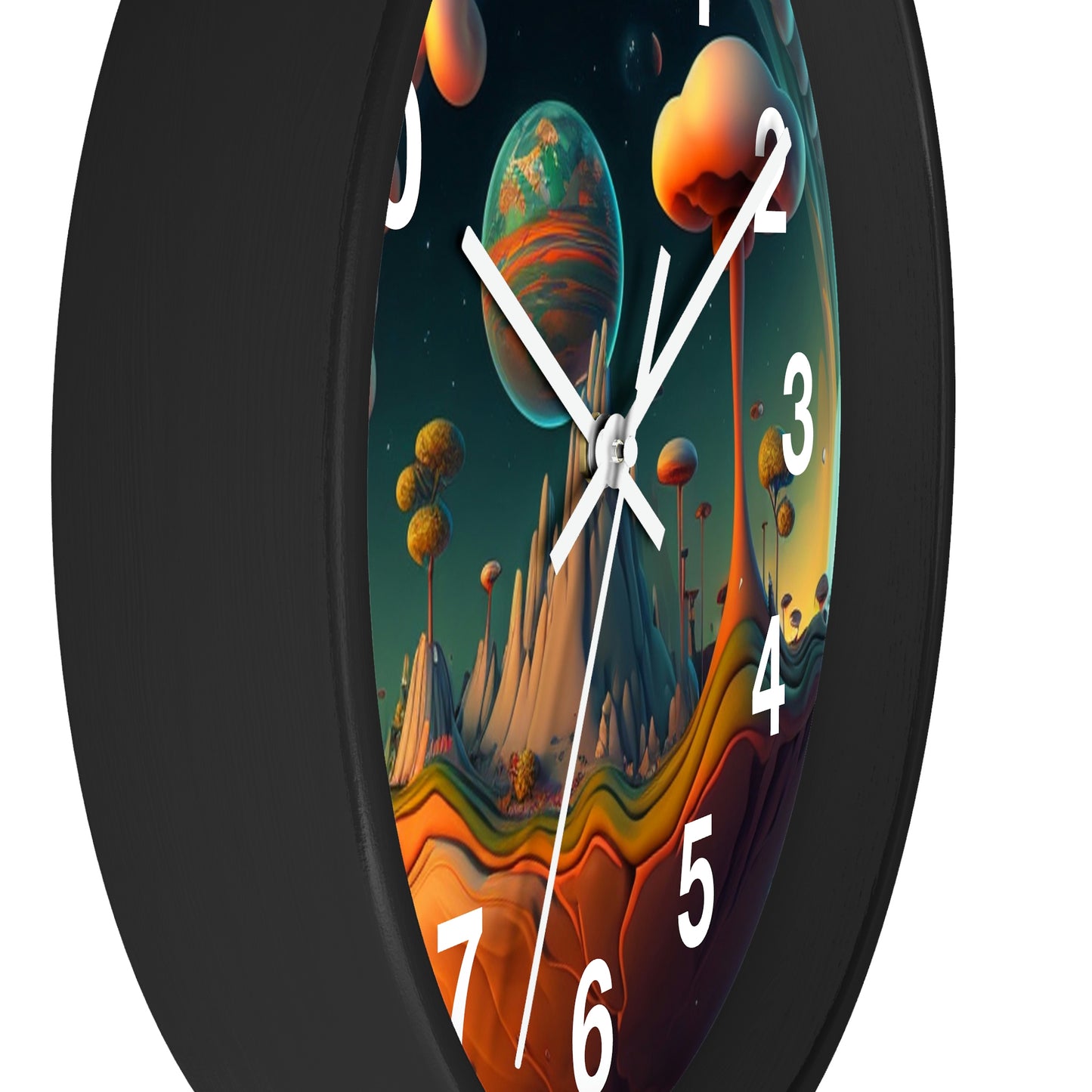 Other Worlds Wall Clock #4 w/ numbers