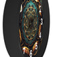 Geometric Congruence Masonic Wall Clock w/ numbers