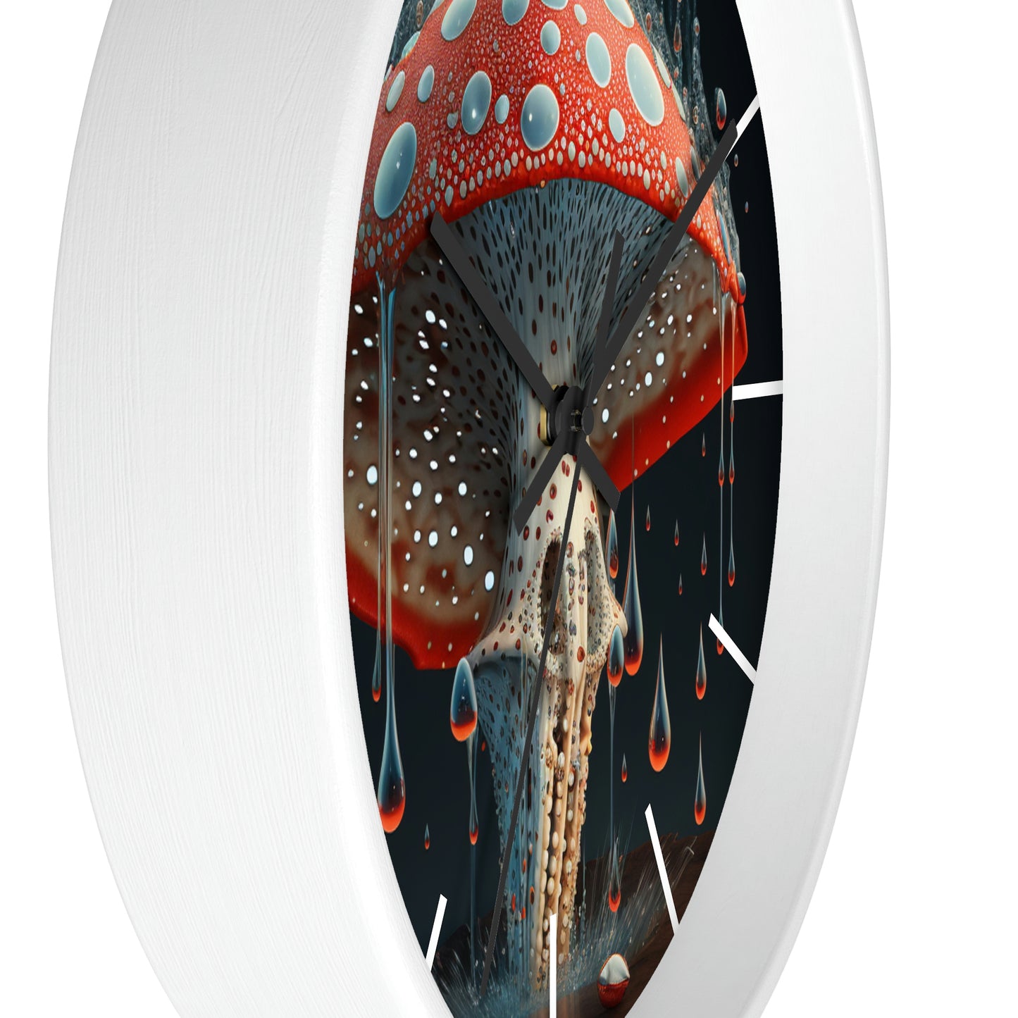 Amanita Dreams Wall Clock #2 w/ lines