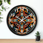 Native American pattern Wall Clock #5 w/ numbers