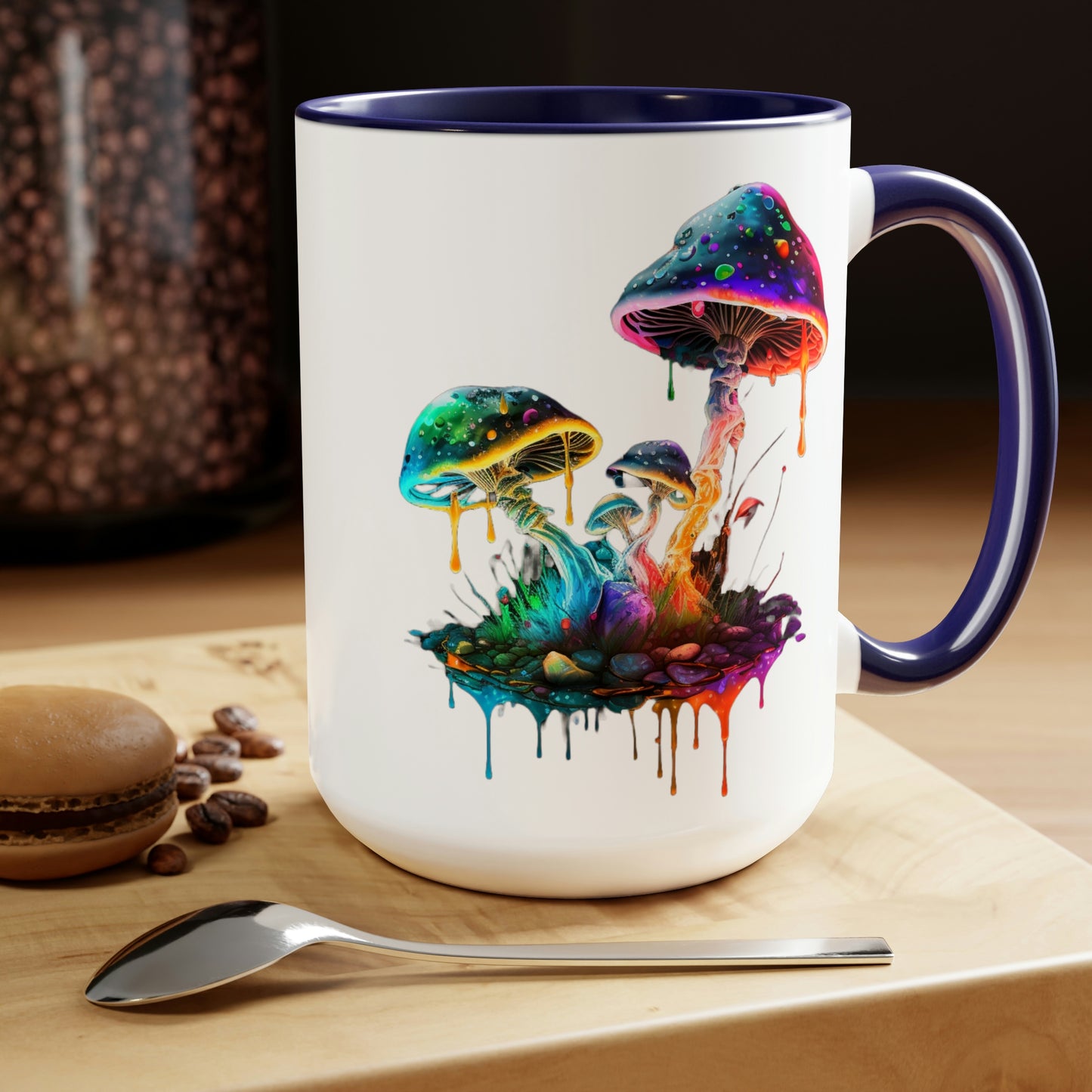 "Dripping with Potential" Mushroom Coffee Mug, 15oz