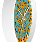 Optical Illusion Wall Clock w/ lines