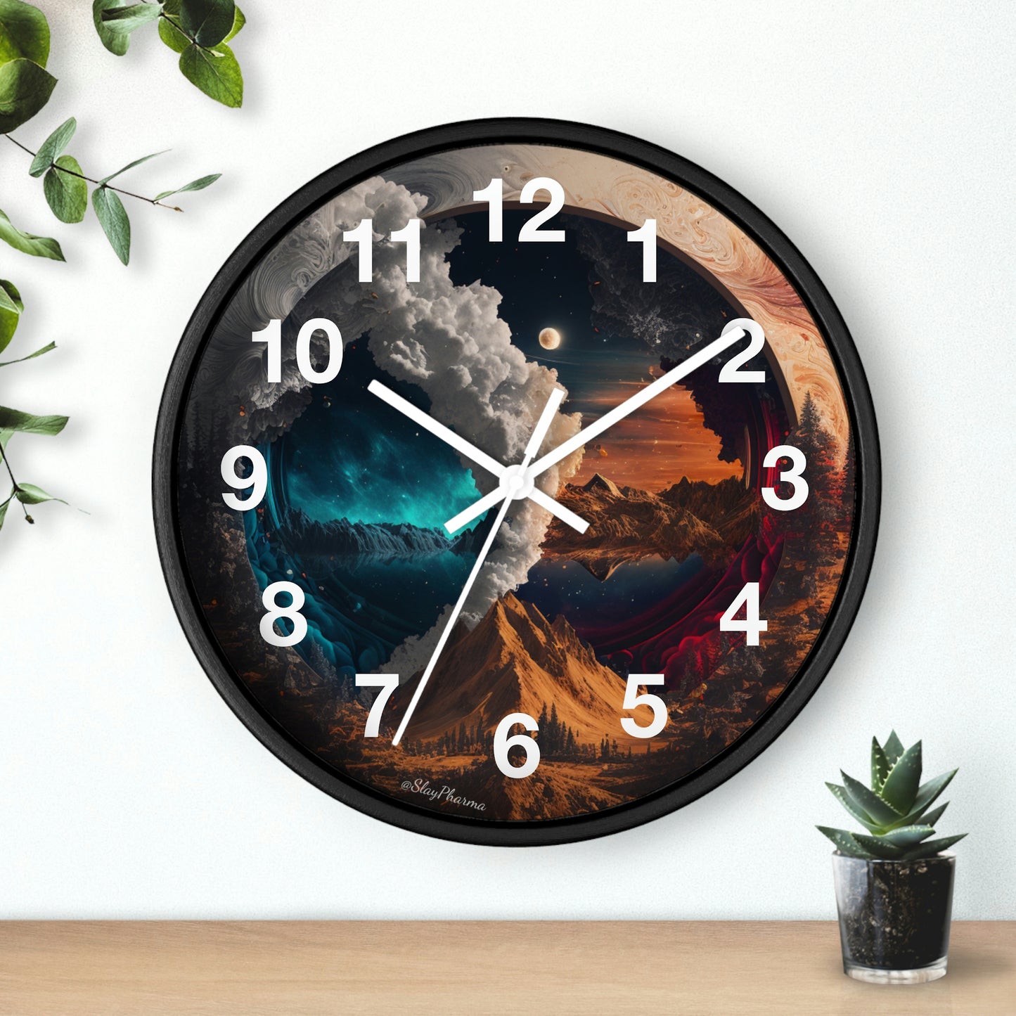 Duality Wall Clock #3 w/ numbers