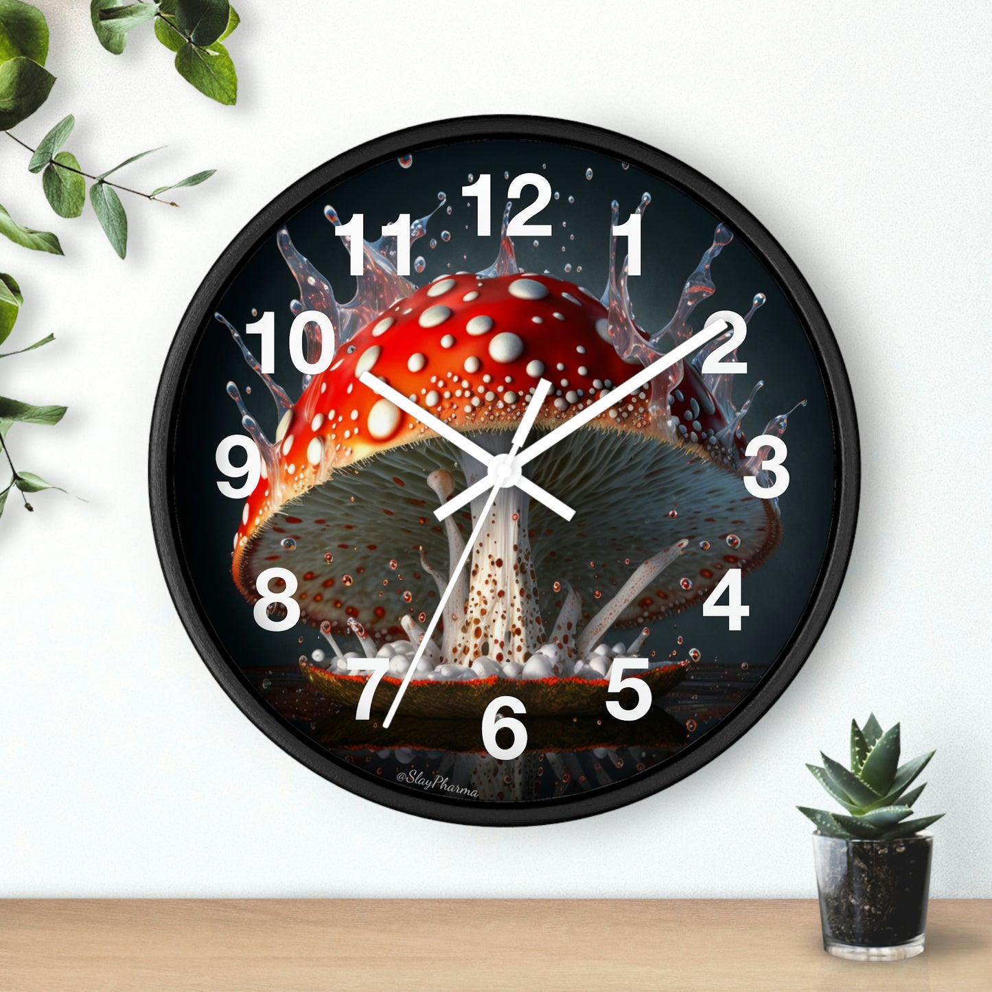 Amanita Dreams Wall Clock #3 w/ numbers