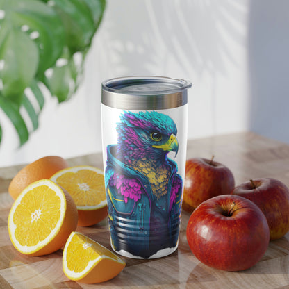 "Falcon Actual" Blue Falcon Ringneck Tumbler, 20oz