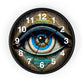 All Seeing Eye Wall Clock #3 w/ numbers