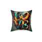 Lovers in the rain pillow