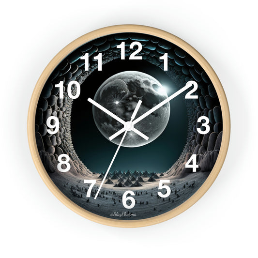 Lunar dreams Wall Clock w/ numbers