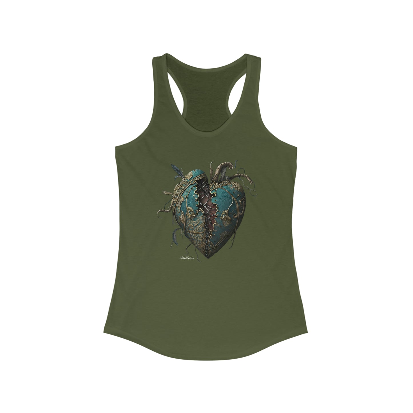 Victorian Broken Heart Women's Ideal Racerback Tank