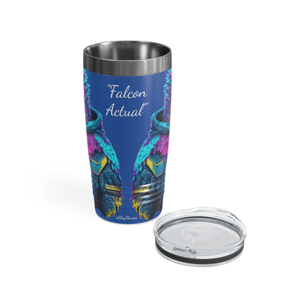"Falcon Actual" Blue Falcon Ringneck Tumbler, 20oz