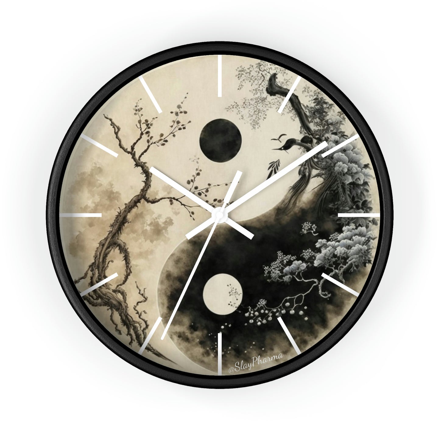 Duality Wall Clock #1 w/ lines