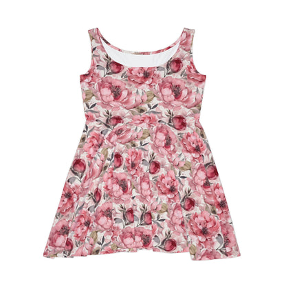 Floral Pattern Women's Skater Dress #14