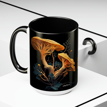 Golden Chanterelle Mushroom Coffee Mug, 15oz