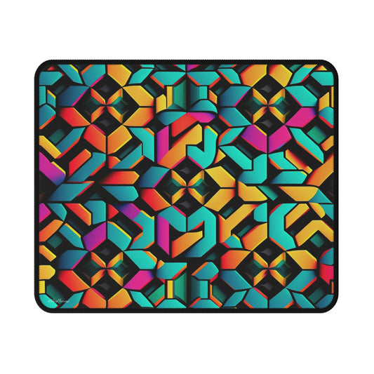 Trippy Geometric Pattern Mouse Pad #3