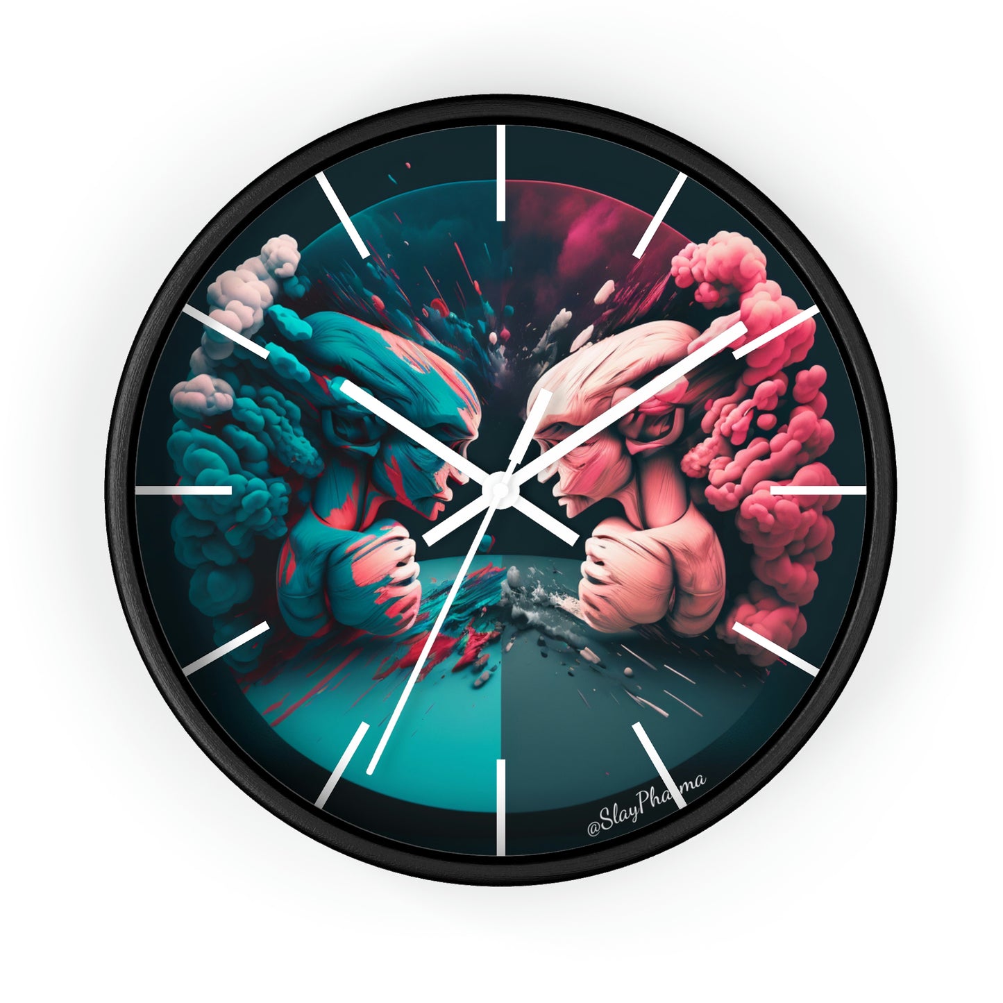 Duality Wall Clock #2 w/ lines