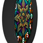 Mandala pattern Wall Clock #2 w/ numbers