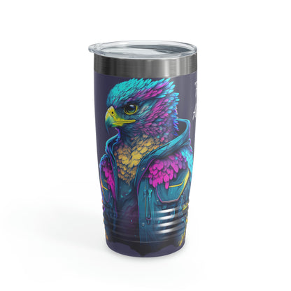 "Falcon Actual" Blue Falcon Ringneck Tumbler, 20oz