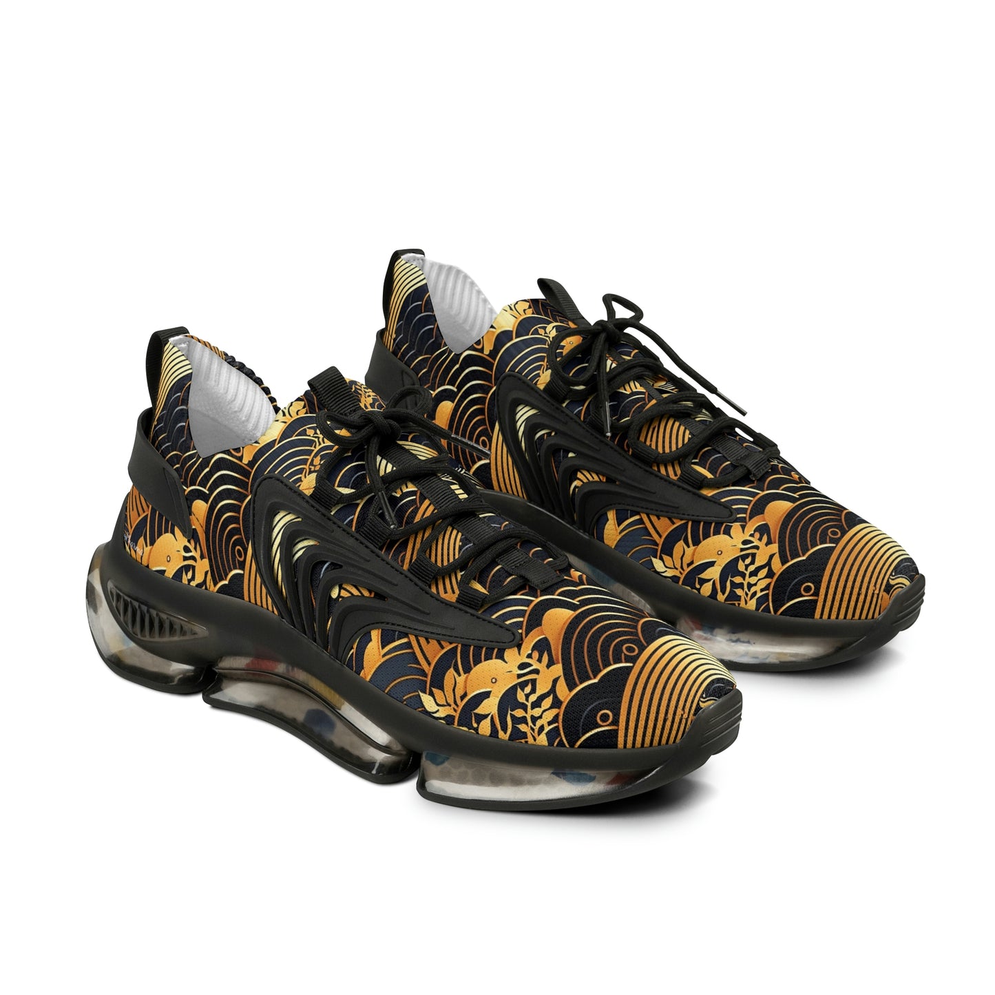 Japanese pattern Sneakers Mens Mesh Shoes