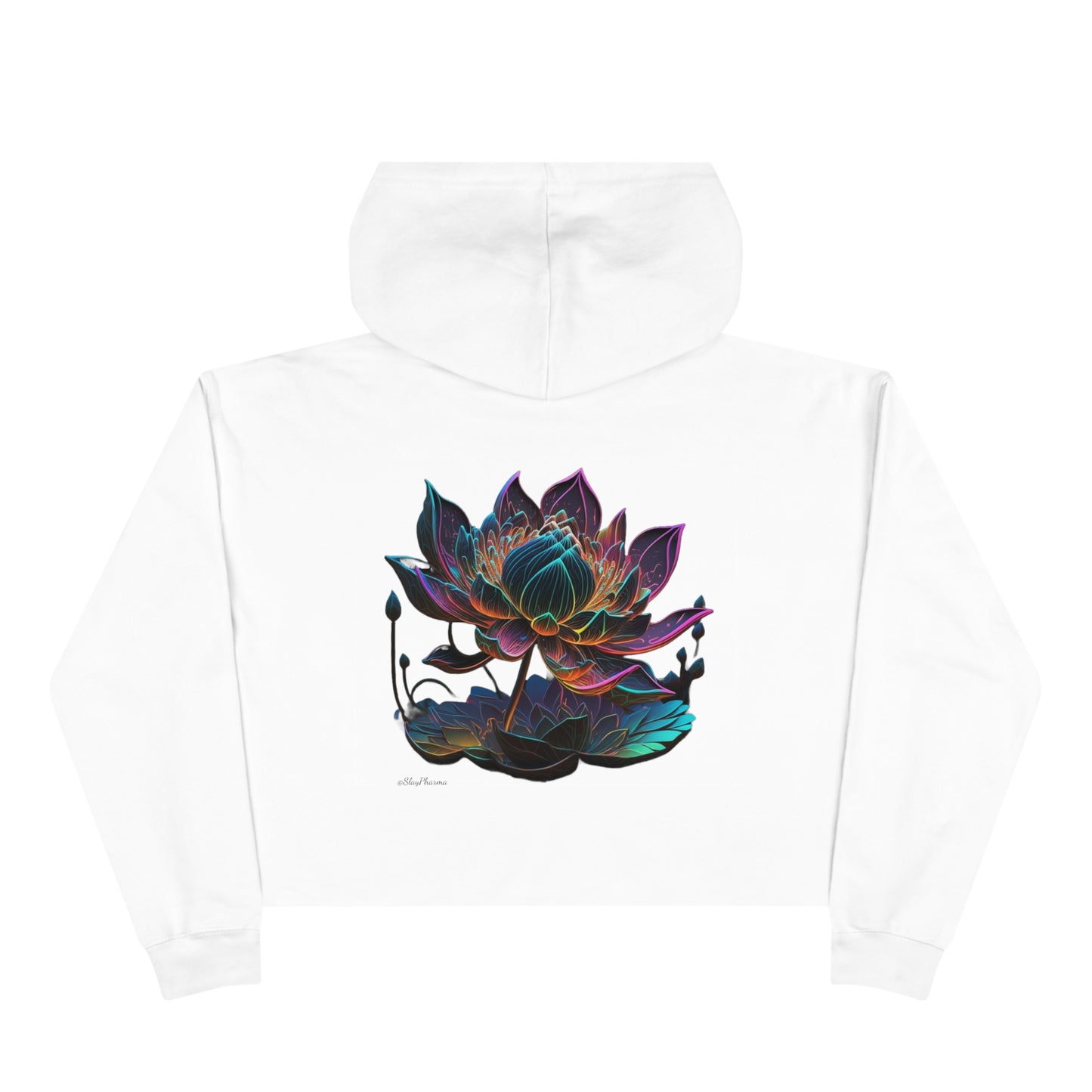 Live, Love, Lotus Crop Hoodie