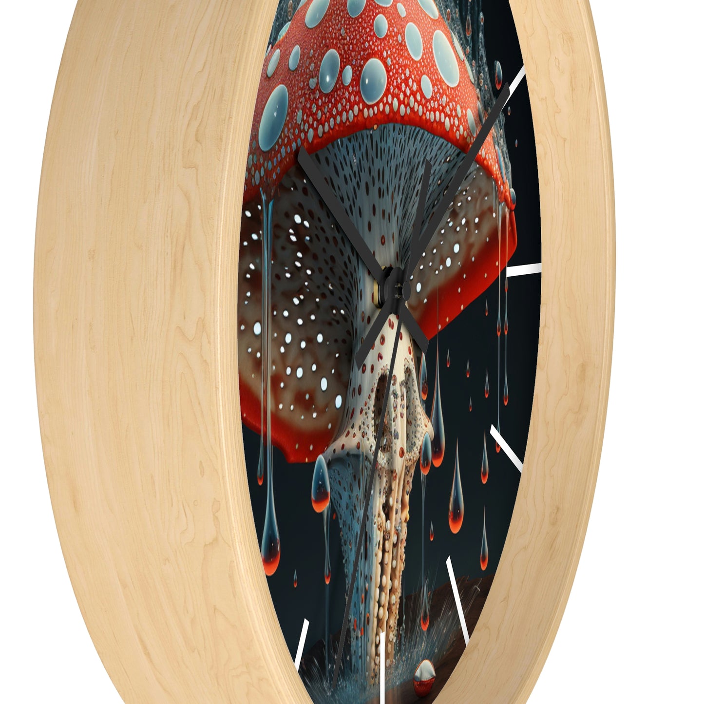 Amanita Dreams Wall Clock #2 w/ lines