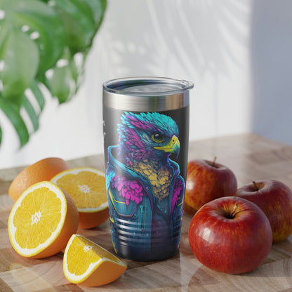 "Falcon Actual" Blue Falcon Ringneck Tumbler, 20oz