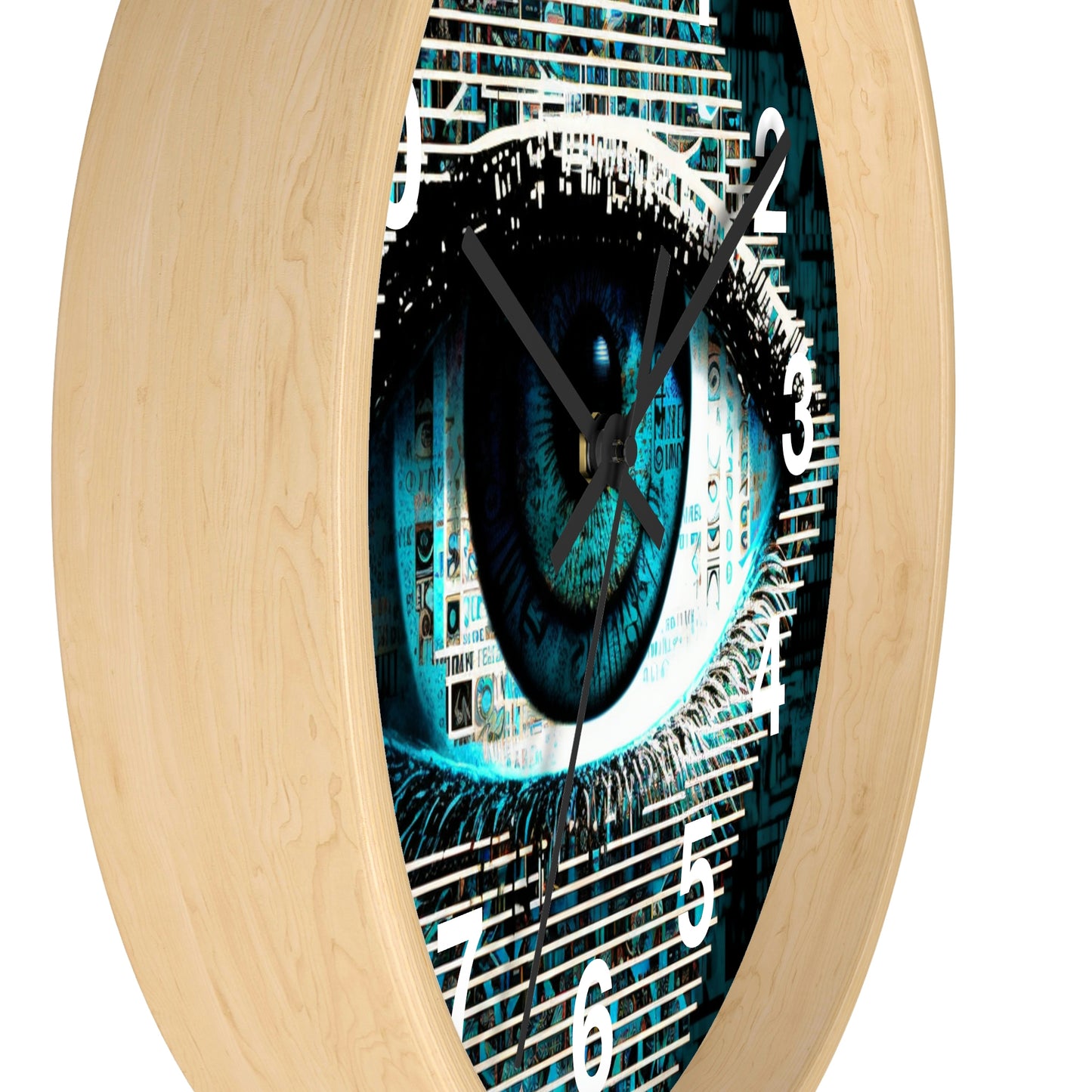 All Seeing Eye Wall Clock #2 w/ numbers