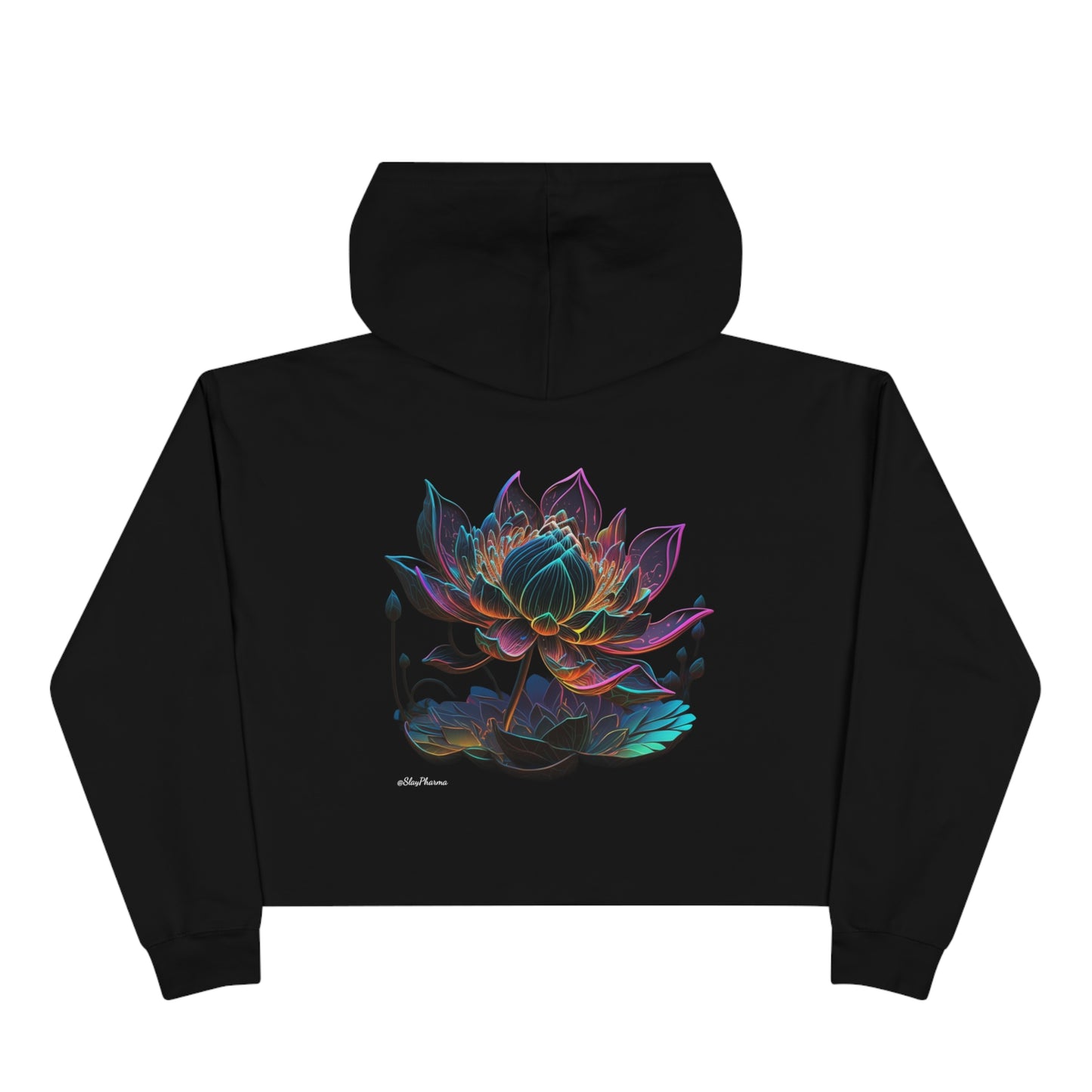 Live, Love, Lotus Crop Hoodie