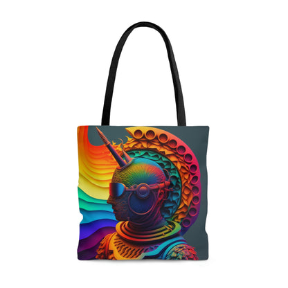 Psychedelic Unicorn and Third Eye Tote Bag