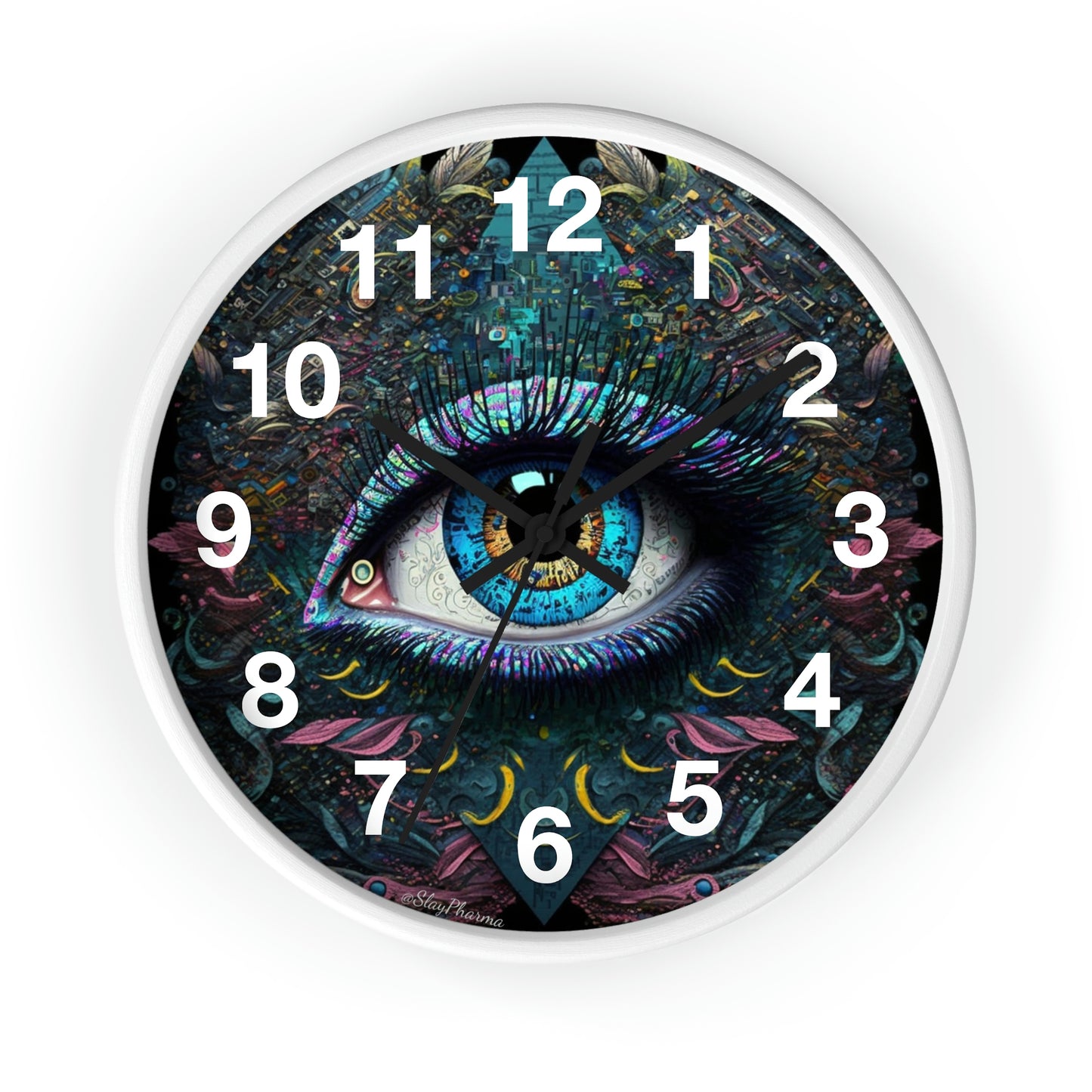 All Seeing Eye Wall Clock #1w/ numbers