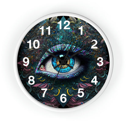 All Seeing Eye Wall Clock #1w/ numbers