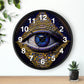 All Seeing Eye Wall Clock #4 w/ numbers