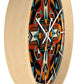 Native American pattern Wall Clock #5 w/ lines