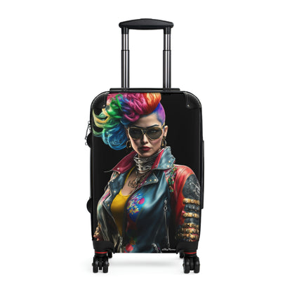 "Cyber Punk Rock Goddess" Suitcases
