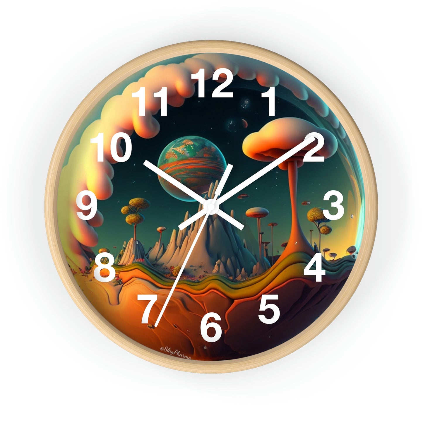 Other Worlds Wall Clock #4 w/ numbers