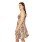 Floral Pattern Women's Skater Dress #4