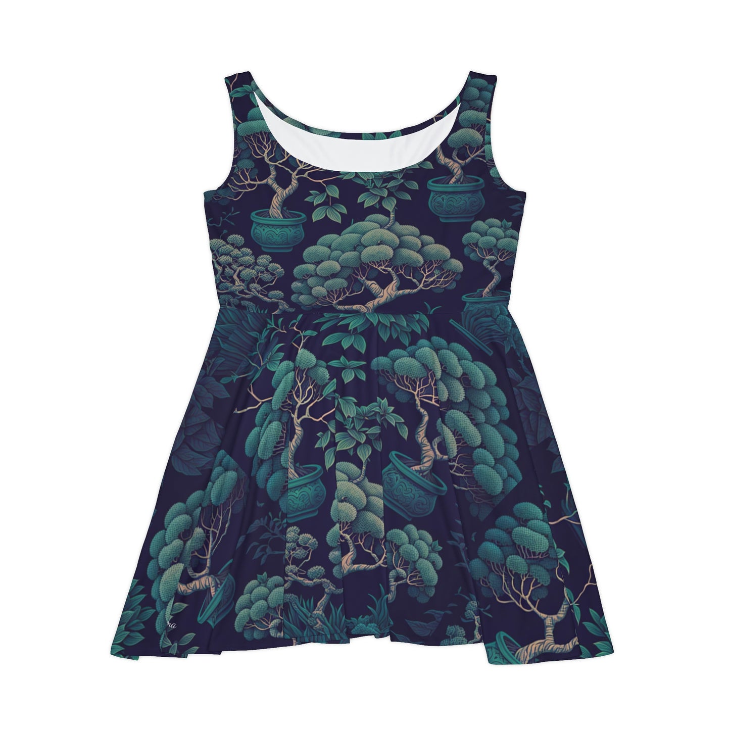 Bonsai Tree Pattern Women's Skater Dress