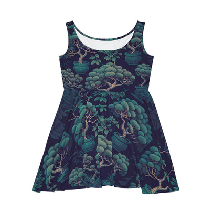 Bonsai Tree Pattern Women's Skater Dress