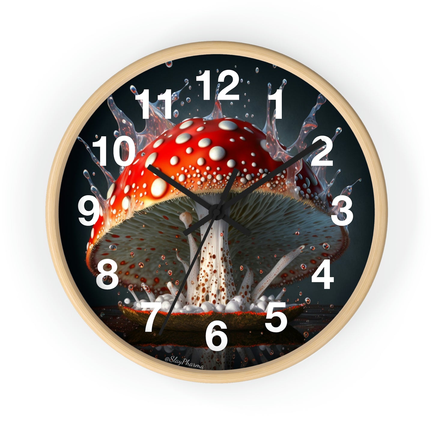 Amanita Dreams Wall Clock #3 w/ numbers