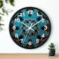 Muqarnas pattern Wall Clock #2 w/ numbers