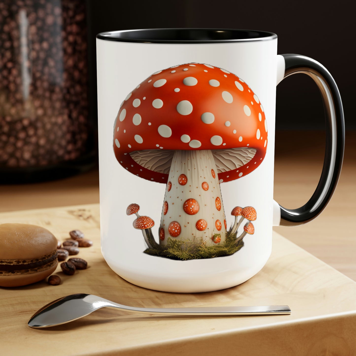 Amanita-Mushroom Coffee Mug, 15oz