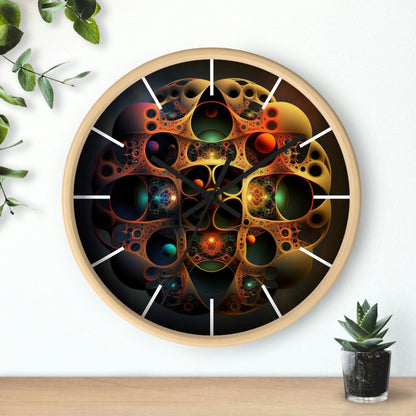 Geometric Wall Clock #4 w/ lines
