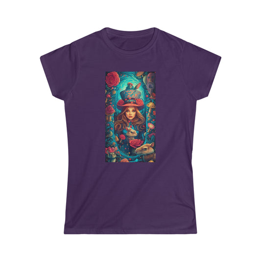 Mad Hatter and friends Women's Softstyle Tee