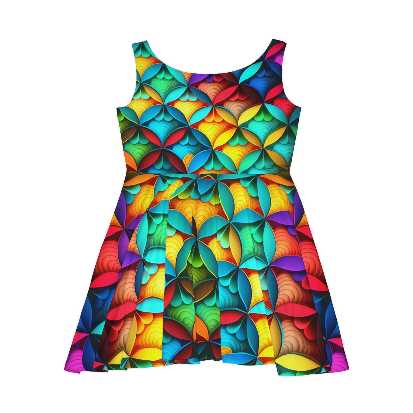 Rave Pattern Women's Skater Dress #1