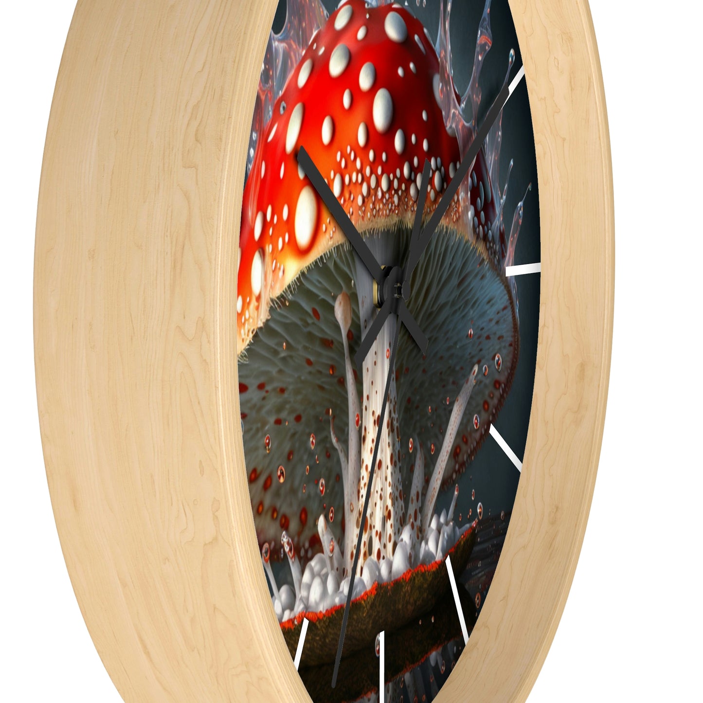 Amanita Dreams Wall Clock #3 w/ lines